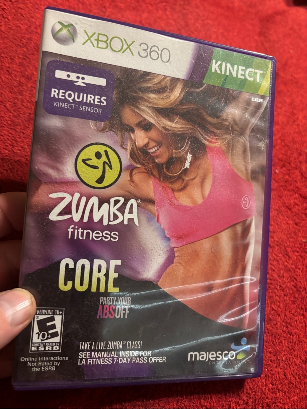 Microsoft Xbox 360 Kinect Zumba Fitness Core - Pink & Purple Artwork